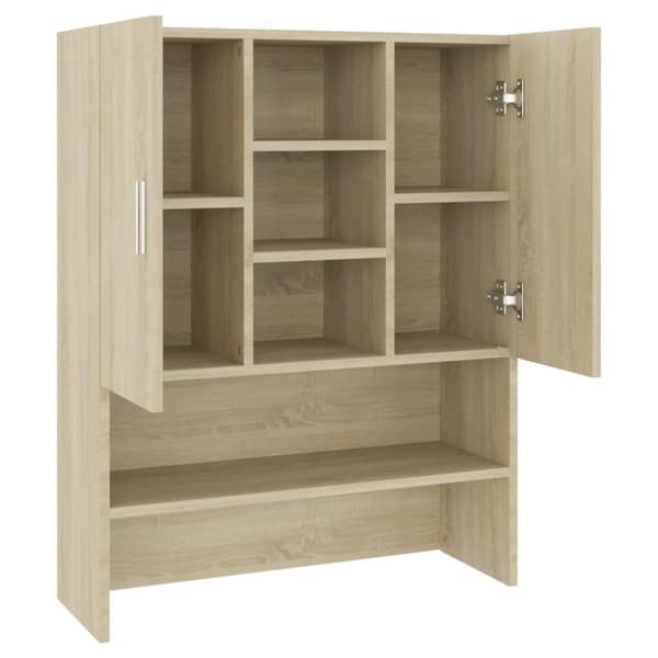 vidaXL vaskemaskineskab 70,5x25,5x90 cm sonoma-eg