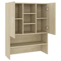 Miniatyrbillede 7 af 10: vidaXL vaskemaskineskab 70,5x25,5x90 cm sonoma-eg