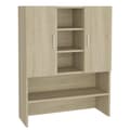 Miniatyrbillede 1 af 10: vidaXL vaskemaskineskab 70,5x25,5x90 cm sonoma-eg