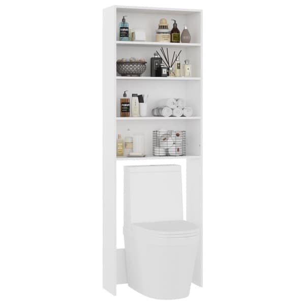 vidaXL Vaskemaskinskap hvit 64x24x190 cm