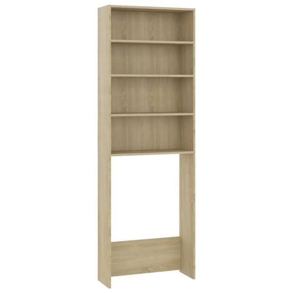 vidaXL Badrumsskåp sonoma-ek 64x24x190 cm