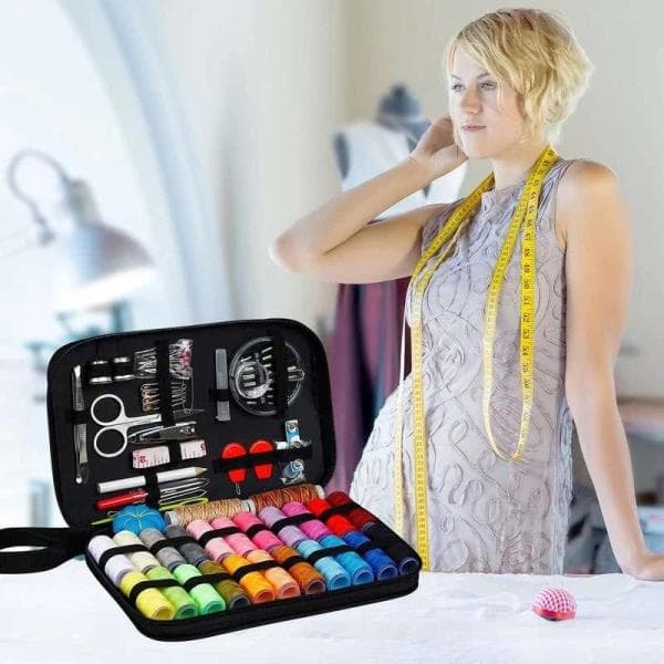 Sewing kit with 24 different thread colors 98 parts multicolor. much more