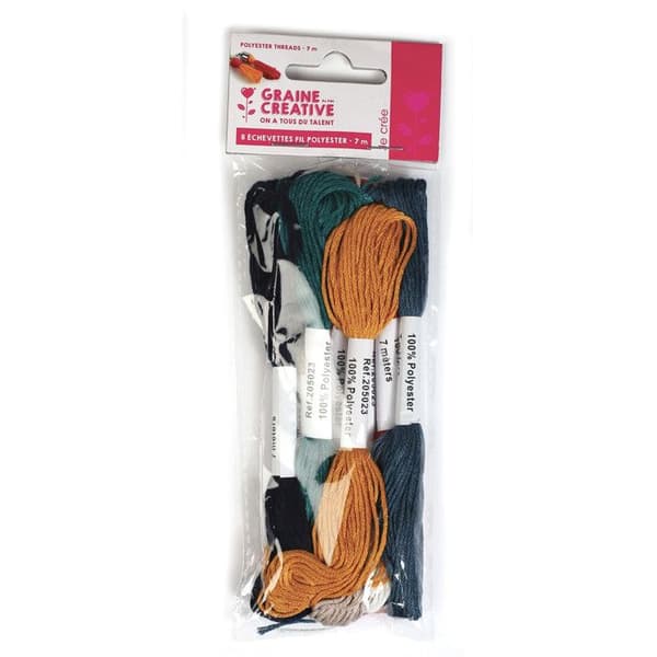 Broderigsgarn 8 nystan 7m Bourgogne