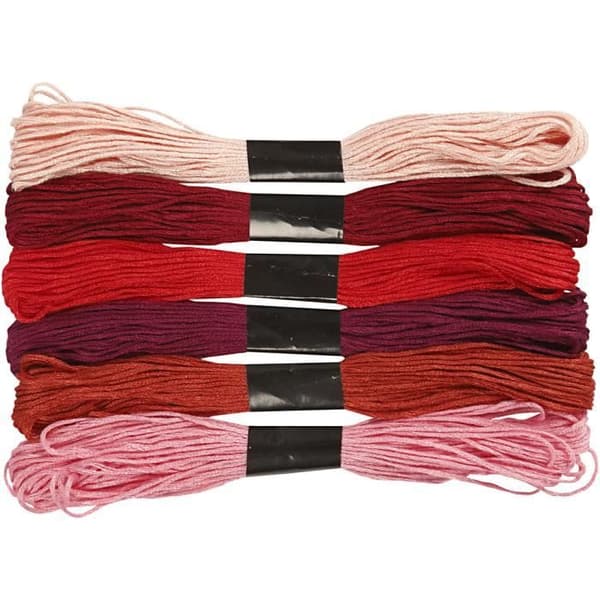 Högkvalitativ 6-trådig broderitråd - 100 % merceriserad bomull. ref 412750