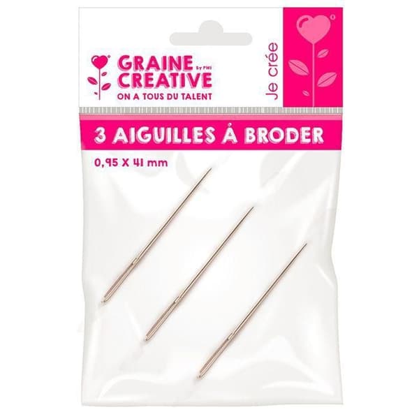 Aiguilles - SET OM 3 - 0,95x41 - {färg} - Sy nålar - Symtillbehör