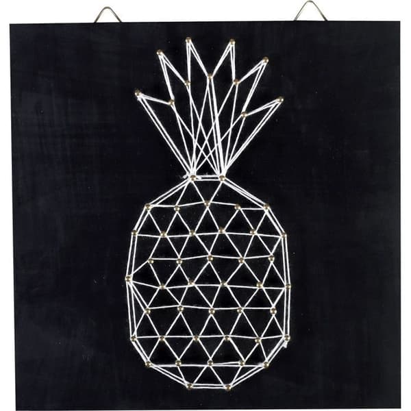 Tavel av spänd tråd String Art Ananas 22cm