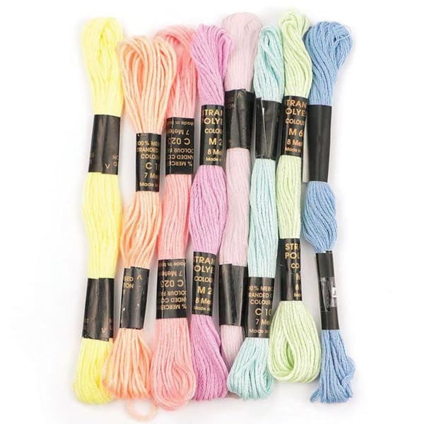 Broderigarn - Kreativ frö - 8 nystan - 7m - Flerfärgad - Assortiment