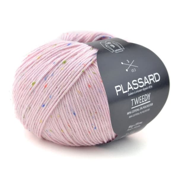 Fil coton pour layette Tweedy 30 Ljus rosa