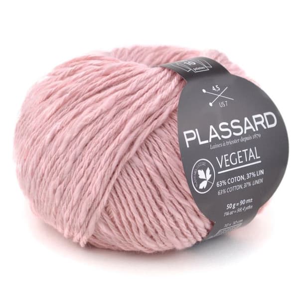 Tricotez Vegan! Växtlig 30 Rosa Ljus Bomull och Lin