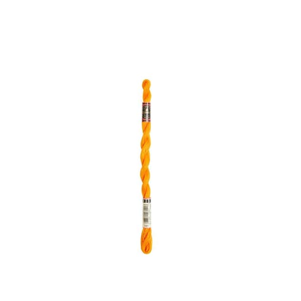DMC Pearl Cotton Thread Small N8 Col. 741 Orange