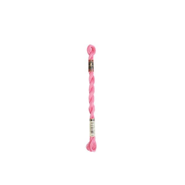 Tråd - DMC - Perlé Cotton Small N8 - Färg 603 - 100% Bomull - 25 meter