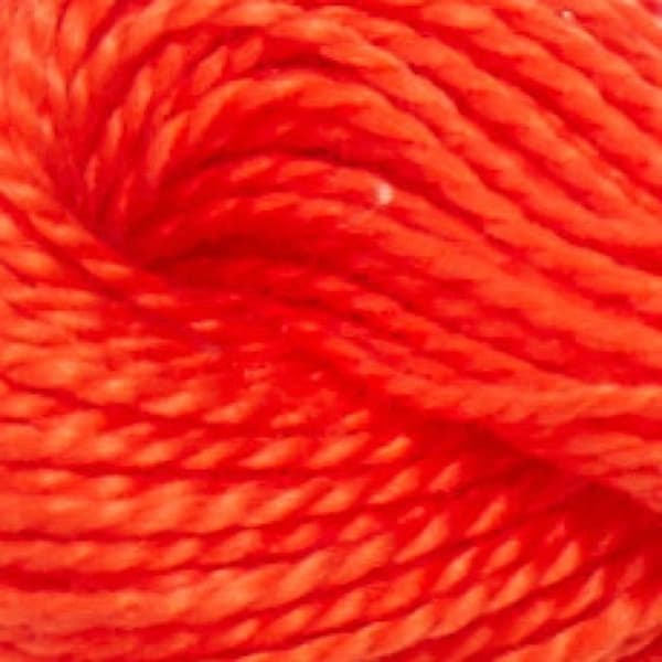 Fil - DMC - Coton Perlé Small N8 - Färg 606 - 100% bomull - 25 meter