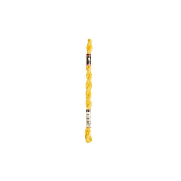 DMC Pearl Cotton Thread Small N8 Col. 743 Orange
