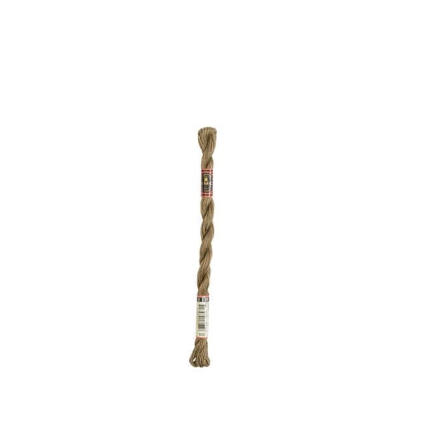 DMC Pearl Cotton Thread Medium N5 Col. 640 Grå