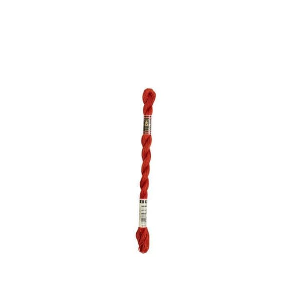 Tråd - DMC - Medium Pearl Cotton N5 - Röd - 100% bomull - 15 meter