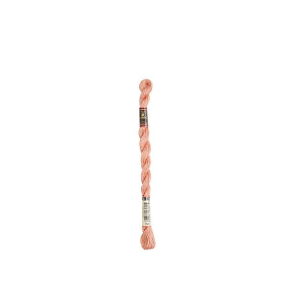 Tråd - DMC - Medium Pearl Cotton N5 - Färg 758 - 100% Bomull - 15 meter