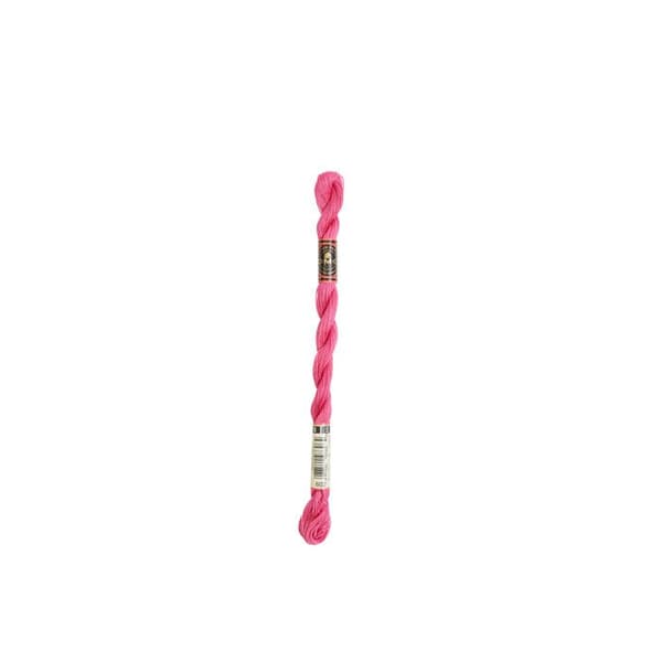 Fil - DMC - Coton Perlé Liten N8 - Färg 602 - 100% bomull - 25 meter