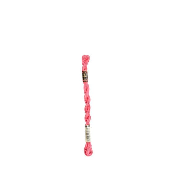 Tråd - DMC - Medium Pearl Cotton N5 - Färg 956 - 100% Bomull - 15 meter