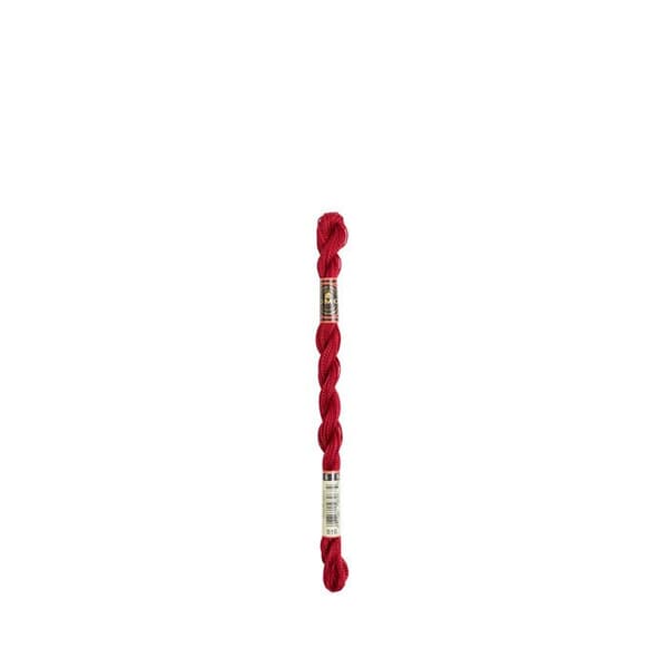 Tråd - DMC - Medium Pearl Cotton N5 - Röd - 100% bomull - 15 meter