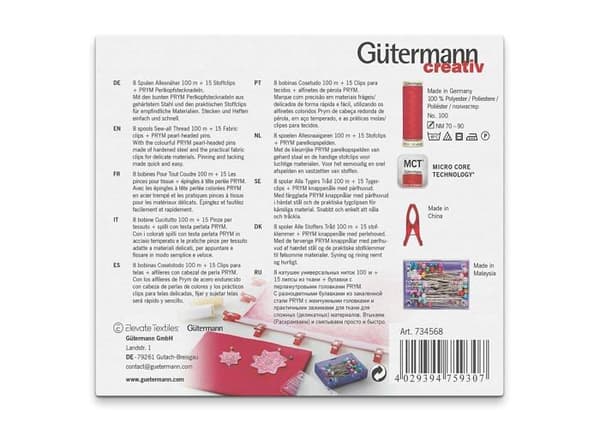 Broderi eller sytråd - Guetermann färgkarta - GUT734568