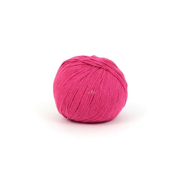 Eco Vita Återvunnet bomullsgarn 3mm 100g Stickning och Virkning Col. 155 rosa