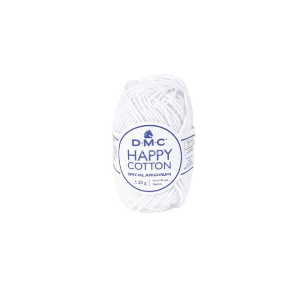 Natura Happy Cotton 3mm 20g Amigurumi and Crochet Col. 762 vit