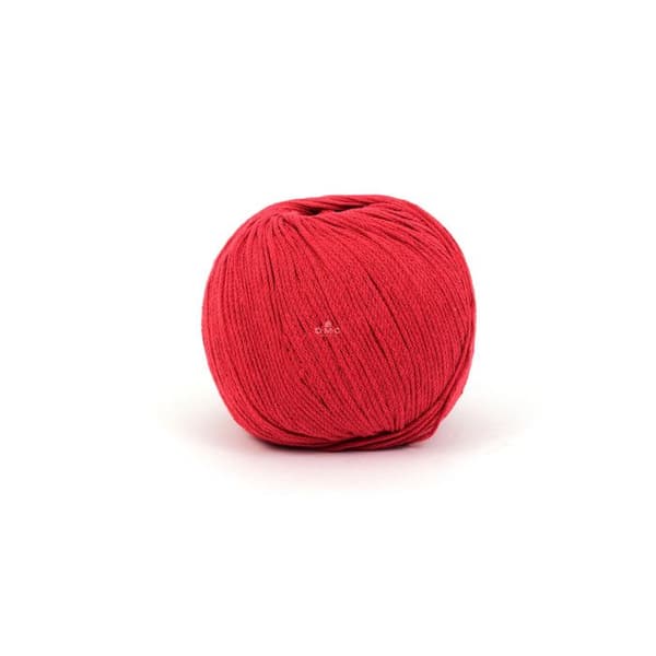Eco Vita Återvunnet bomullsgarn 3mm 100g Stickning och Virkning Col. 555 röd