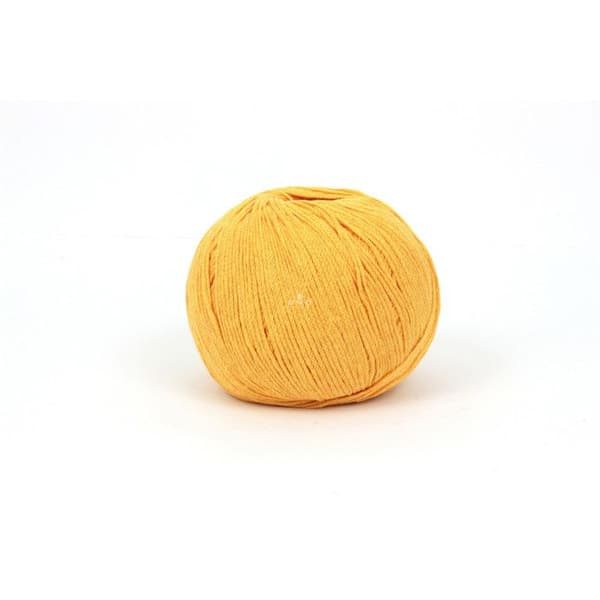 Eco Vita Återvunnet bomullsgarn 3mm 100g Stickning och Virkning Col. 009 gul
