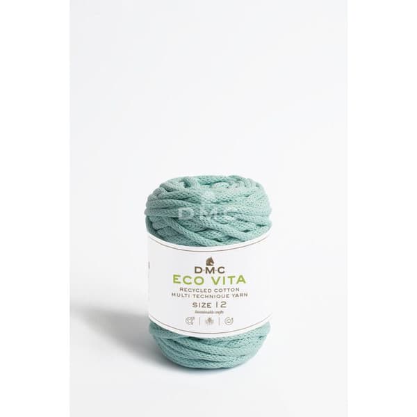 Eco Vita Återvunnen bomullstråd 12mm 250g Kol. 081 Blå