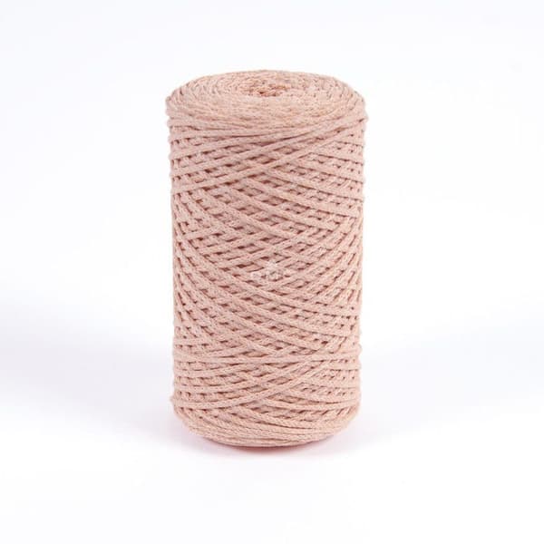 Eco Vita Återvunnen bomullstråd 4mm 250g Kol. 104 rosa