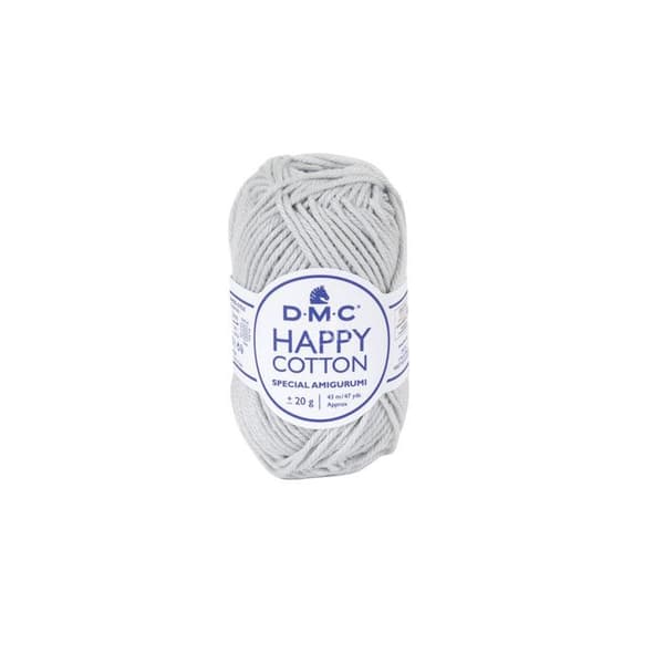 Natura Happy Cotton 3mm 20g Amigurumi and Crochet Col. 757 grå