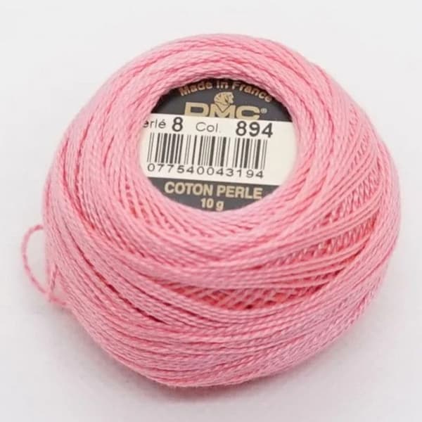 Broderitråd - Rosa - 894 - Pärlbomull - Kula - DMC - Broderi - Virkning