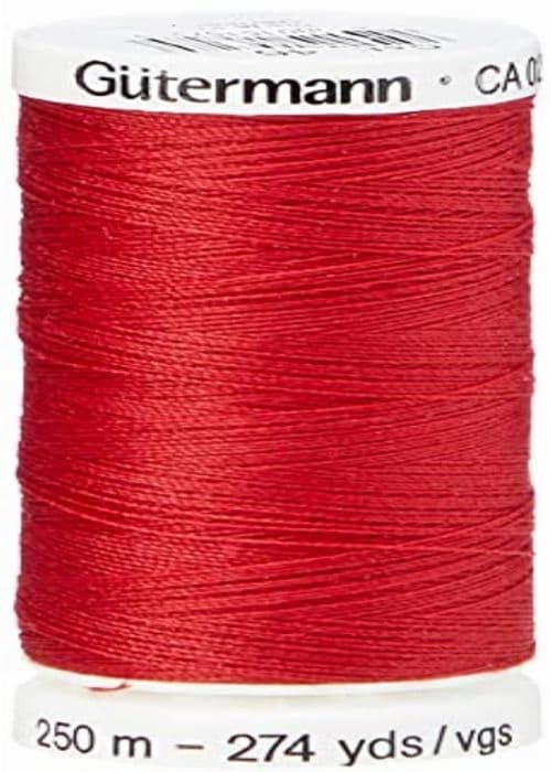 Gutermann - GUT7178780046 - Sy alla polyestertrådar, 250 m, Rubinröd (0046)