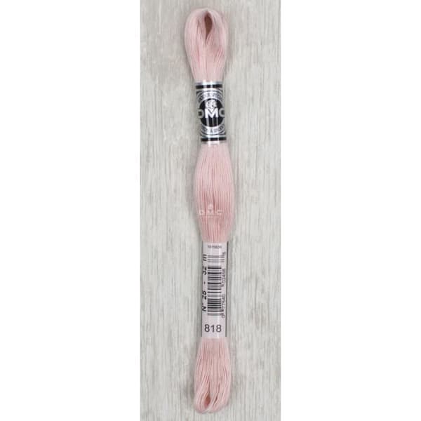 Broderi - DMC - 107 - Storlek 25 - Färg 818 - 32m