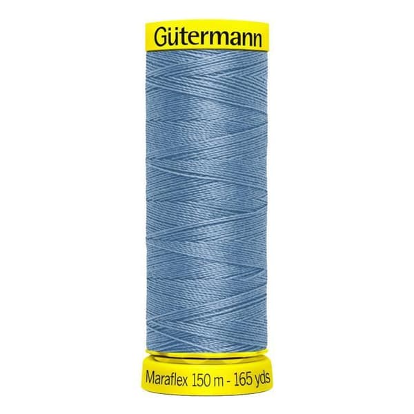 Fil för sömnad Gütermann Maraflex, Nr. 120, för mycket elastiska sömmar 143 Medelblå