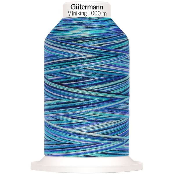 Syrtråd Gütermann Miniking Multicolor, N° 120 Syrtråd Gütermann Miniking Multicolor, N° 120, 1000 m 9957 Blå