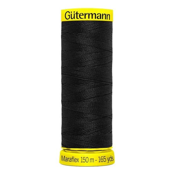 Gütermann Maraflex sytråd, nr. 120, för mycket elastiska sömmar 000 svart