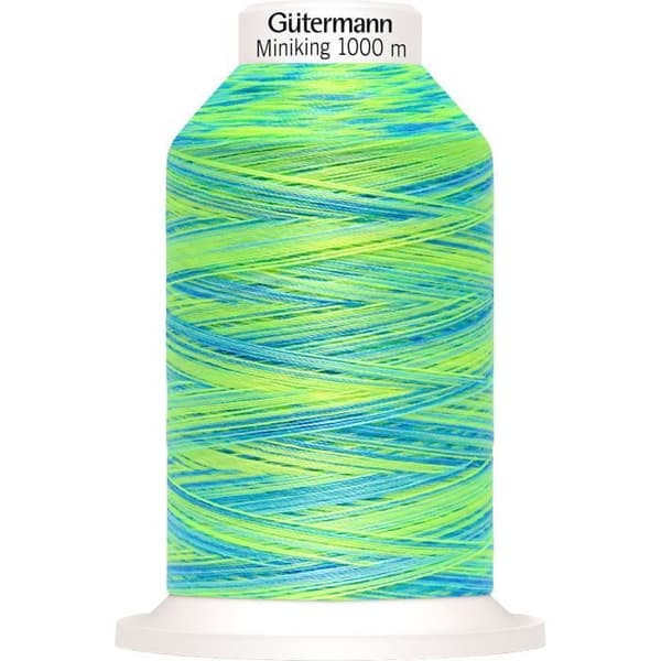 Gütermann Miniking Multicolor sytråd, N° 120 Gütermann Miniking Multicolor sytråd, N° 120, 1000 m 9968 Lime