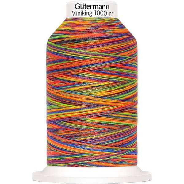 Tråd för sömnad Gütermann Miniking Multicolor, N° 120 9822 Flerfärgad