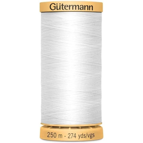 Sytråd 100% bomull Gütermann 250m vit nr 5709