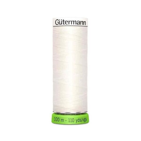 Sytttråd - GÜTERMANN - Allsyare rPET - 100 m - Färg vit 111 - 100% återvunnen polyester