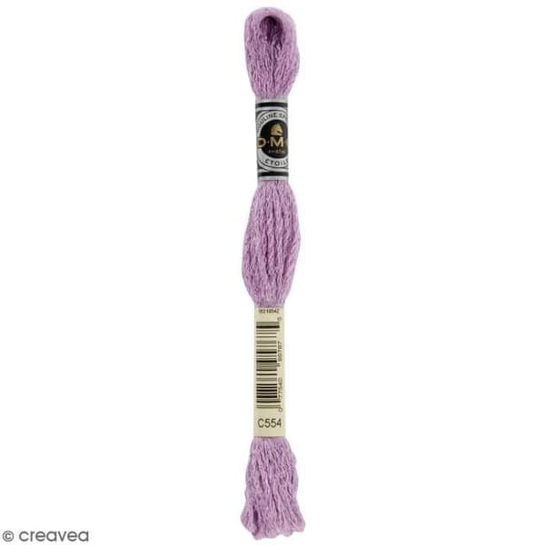 Broderigarn - DMC - Mouliné Etoile - 8 m - Färg C554 - Bomull och polyamid