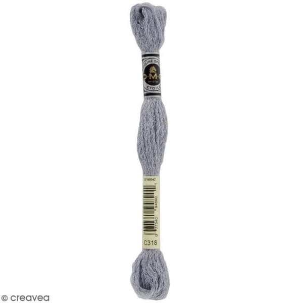 Broderigarn - DMC - Mouliné Etoile - 8 m - Färg C318 - Bomull och polyamid