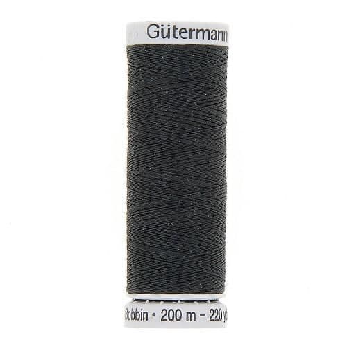 Broderitråd - GÜTERMANN - 200m - Svart - 100% polyester - Hög kvalitet