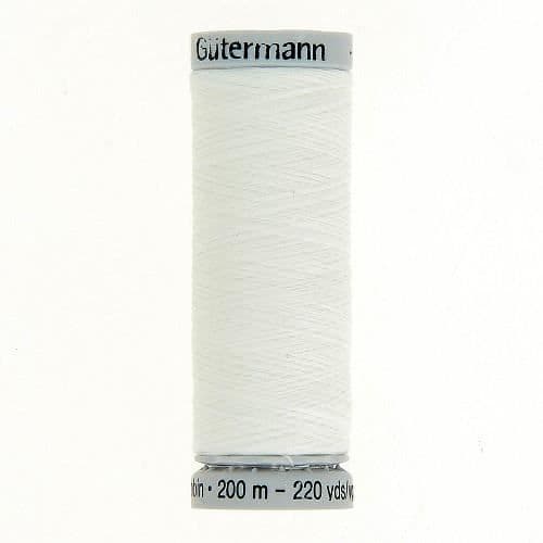 Bobin tråd för broderi Gütermann 200m vit 100% polyester - 1001