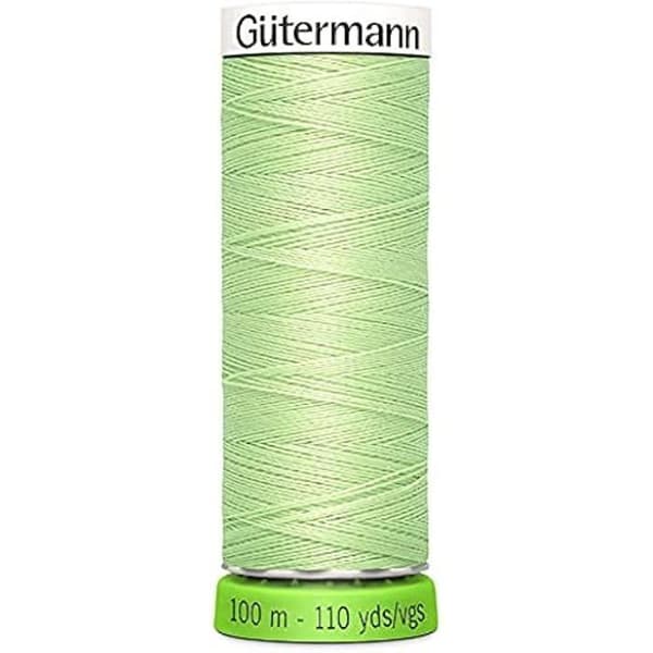 Sömnadstråd - GÜTERMANN - Nr. 100 RPET 152 - Äppelgrön - 100 m - Rivstålig