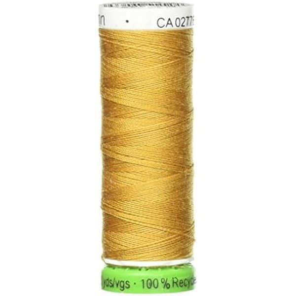 Sytråd - GÜTERMANN - N° 100 - 100 m - 100% återvunnen polyester - Färg guld