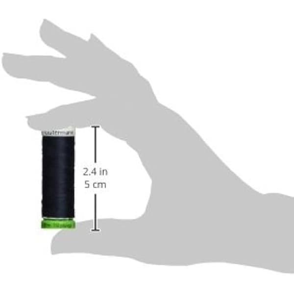 Sömnadstråd - GÜTERMANN - Midnatt - 100% återvunnen polyester - 100,6 m - Hållbar och ekologisk