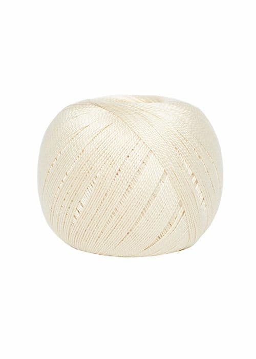 Broderi- eller sytråd - Dmc färgkarta - 993A/8-ECRU - Petratråd, 100 % bomull, kräm, storlek 8