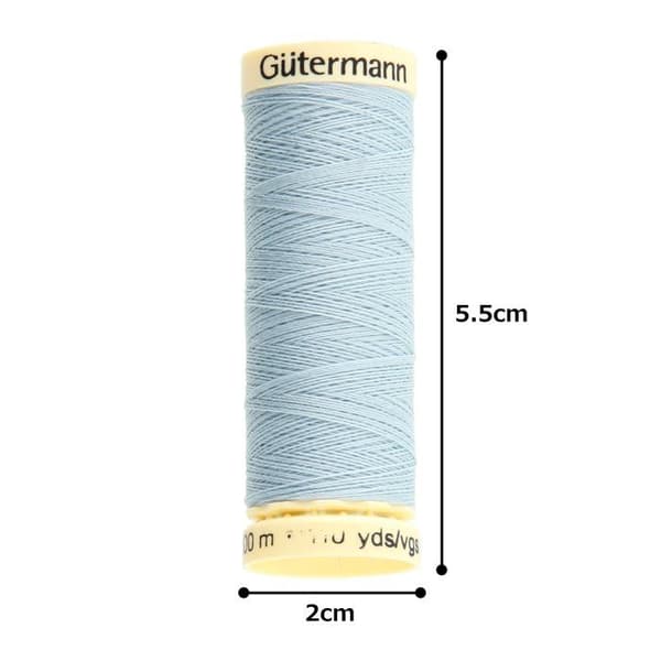 Broderi- eller sytråd - Gutermann färgkarta - GUT7889880075 - Sy All Polyester Beach Glasstråd 0075 100 m